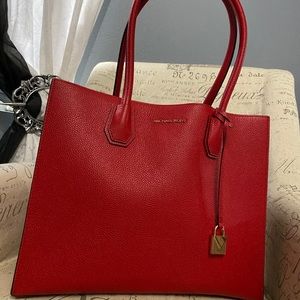 Red Michael Kors Tote